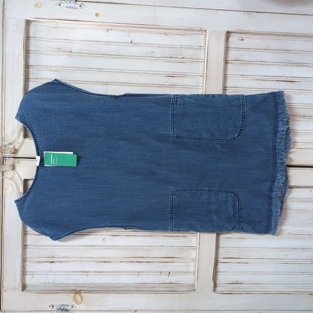 H&M oversized sleeveless denim dress size 4